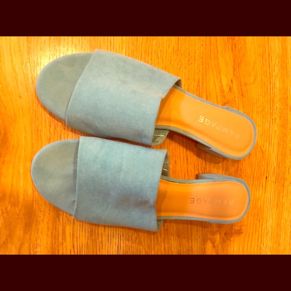 Teal sandals